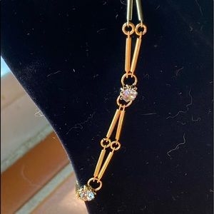 Nine West Specialty Chain Bracelet w/ 5 Crystals